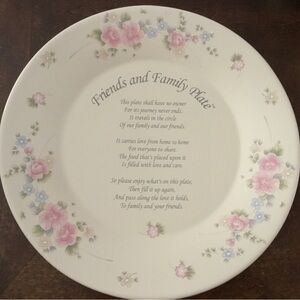 Pfaltzgraff tea rose Friends and Family Plate - rare